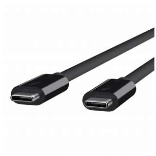 USB-C ⇔ USB-Cケーブル [映像 /充電 /転送 /2m /100W /Thunderbolt 3] ブラック F2CD085bt2M-BLK