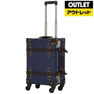 【アウトレット品】 スーツケース 52L ネイビー/ブラウン EUR3054-60 【生産完了品】