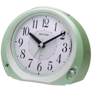 目覚まし時計 フェイス28 緑メタリック色 白 8rea28sr05 アナログ リズム時計 Rhythm 通販 ビックカメラ Com