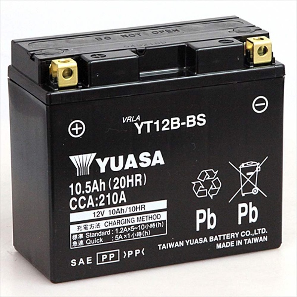 【新品 送料込み】YT12B-BS バッテリー 台湾ユアサ GT12B-405210時間率容量