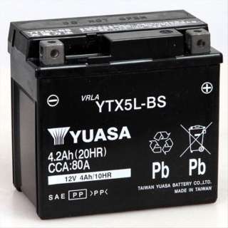 バイク用バッテリー 液入リ充電済み YTX5L-BS_1