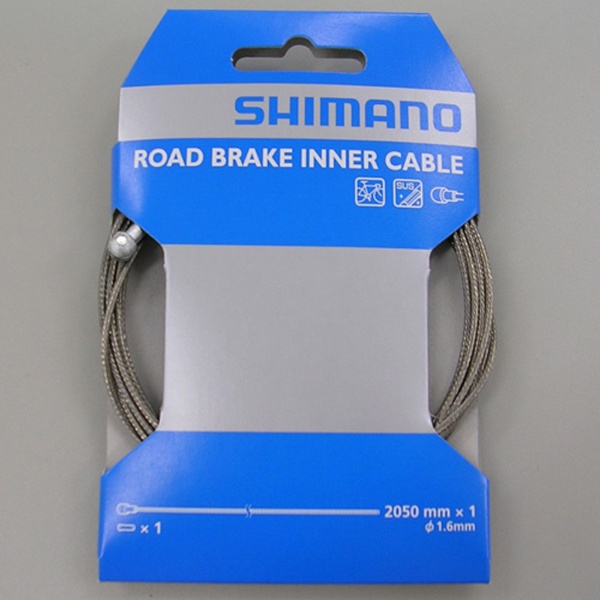 ブレーキワイヤー SHIMANO ロード SUSブレーキインナーケーブル 1.6×2050mm