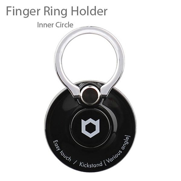 〔スマホリング〕 iFace Finger Ring Holder インナーサークルタイプ ブラック IFACEリングICBK