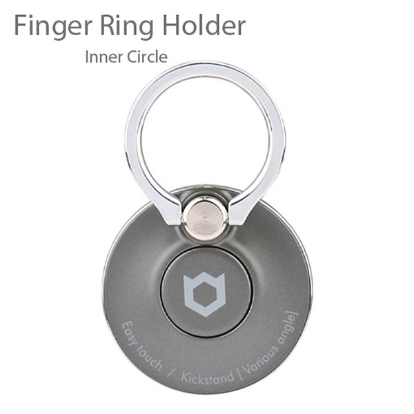 〔スマホリング〕 iFace Finger 送料無料 一部地域を除く Ring Holder 激安卸販売新品 スペースグレイ IFACEリングICSGRY インナーサークルタイプ