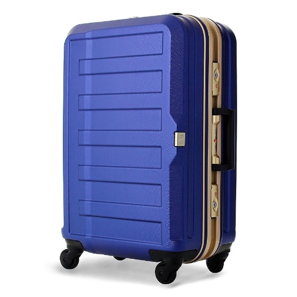 シボ加工スーツケース 35％OFF 61L ネイビー お値打ち価格で 5088-60-NV TSAロック搭載