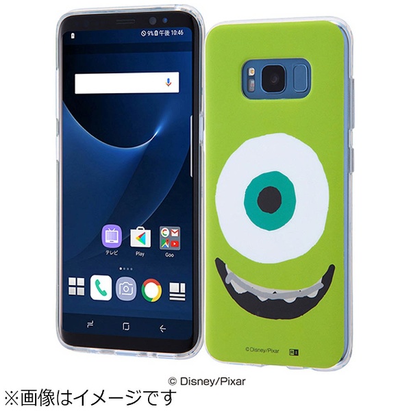  Galaxy S8用 TPUソフトケース クローズアップ ディズニー・マイク IN-DGS8H/MI