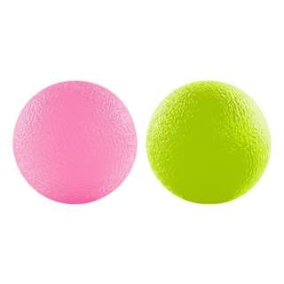 把健康用品手柄抓牢的力球(进入粉红·绿色的/2个)3B-4715