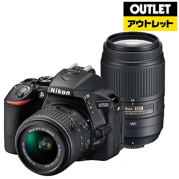 [奥特莱斯商品] 数码单反相机D5500[双变焦镜头套装]黑色[生产完毕物品]_1