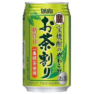 打开烧酒的温和的绿茶(/24部335ml)[罐装Chu-Hi]