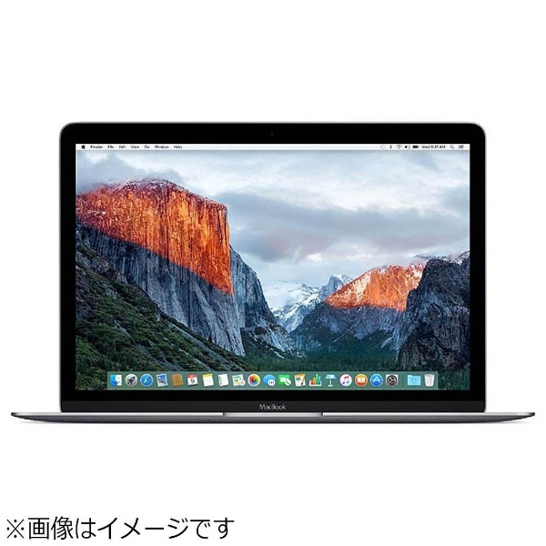 MacBook 12インチ USキーボードモデル[2016年/SSD 256GB/メモリ 8GB/1.1GHzデュアルコアCore  m3]スペースグレイ MLH72JA/A