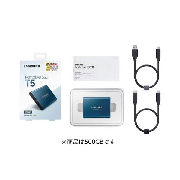 MU-PA500B/IT 外付けSSD T5シリーズ [500GB /ポータブル型]