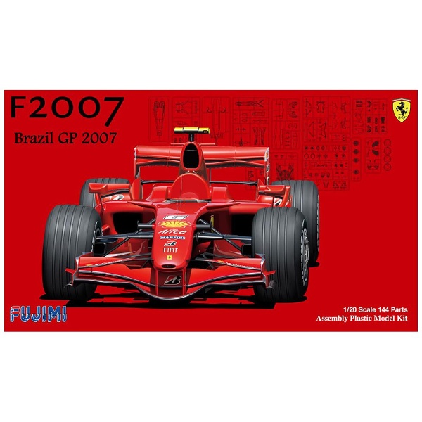 1/20 グランプリシリーズSPOT No．11 フェラーリF2007 ブラジルGPスケルトンボディ