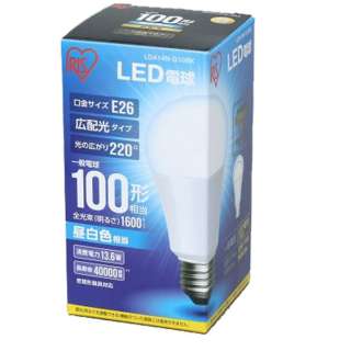 [宽大的配光]LDA14N-G-10BK LED灯泡ECOHiLUX(环保高勒克司)[E26/一般灯泡形/100W适合/白天白/1个/宽大的配光E26/一般灯泡形/100W适合/白天白/1个/宽大的配光型][瑕疵物品]