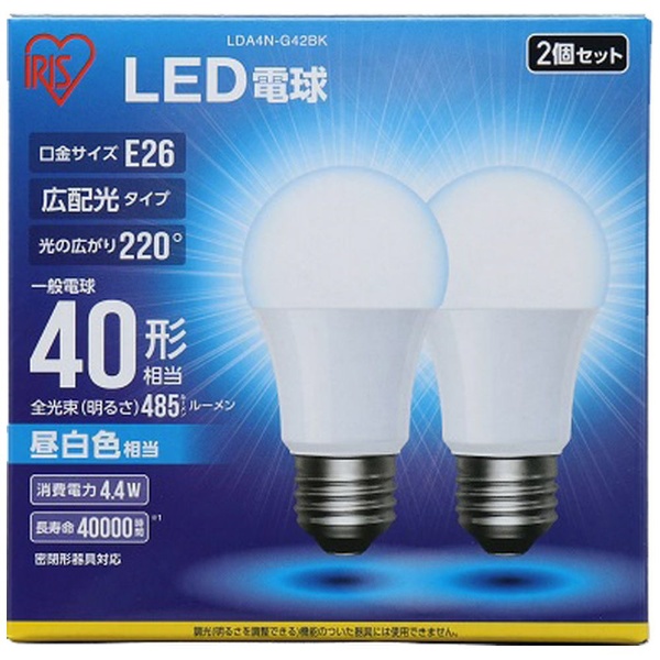 広配光] LDA4N-G-42BK LED電球 ECOHiLUX（エコハイルクス） [E26 /一般