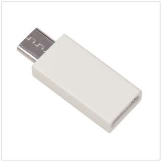 变换适配器充电、转送[手术刀USB TypeC→micro USB秃]白RBHE281