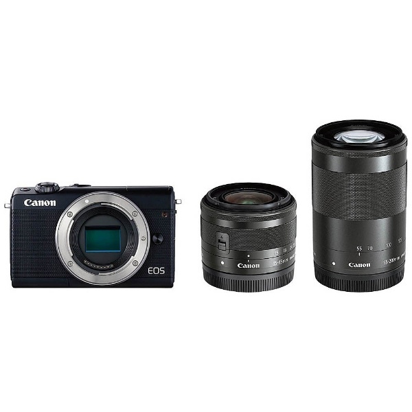 Canon EOS M100 ダブルレンズキット + EF-M 55-200スマホ/家電/カメラ