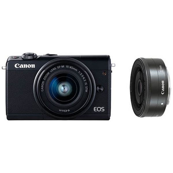 WiFiバッテリー予備、単焦点レンズ、マウントアダプター付　Canon EOS M100