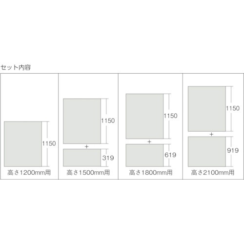 TRUSCO 軽量棚用背板 1200X2100用 ネオグレ S-74 NG トラスコ中山｜TRUSCO NAKAYAMA 通販