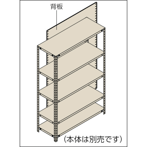 TRUSCO　軽量棚用背板　1500X1500用　ネオグレ S-55 NG