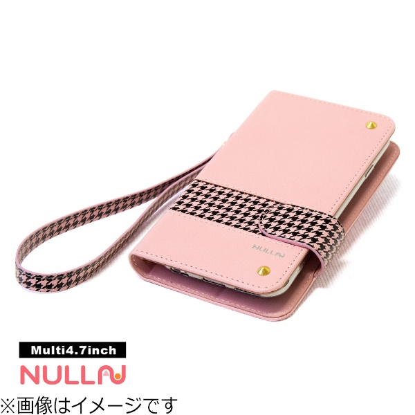 iPhone X用 手帳型 Chidori Stripe セール品 BLNL014PK Case 安全 ピンク