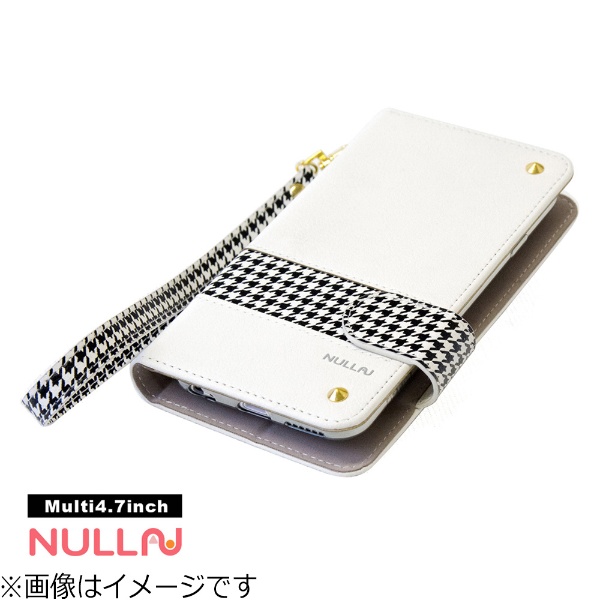iPhone X用 安い 激安 プチプラ 高品質 手帳型 Chidori Case 超定番 Stripe BLNL014WH ホワイト