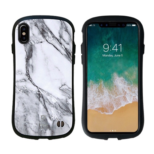 iPhone X用 数量限定 iFace First Marbleケース IP8IFACEMARBLEWH 日本正規代理店品 ホワイト Class