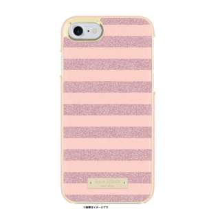 iPhone 8@katespade Wrap Case Glitter Stripe@[Y@KSIPH050RQSRG