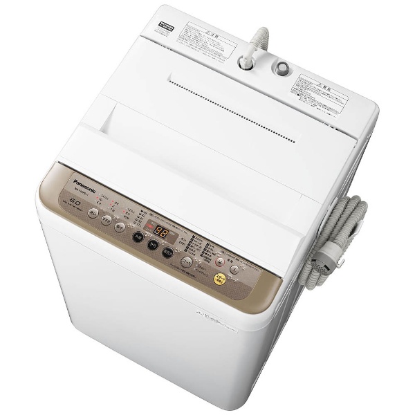 NA-F60PB11-T 全自動洗濯機 ブラウン [洗濯6.0kg /乾燥機能無 /上開き