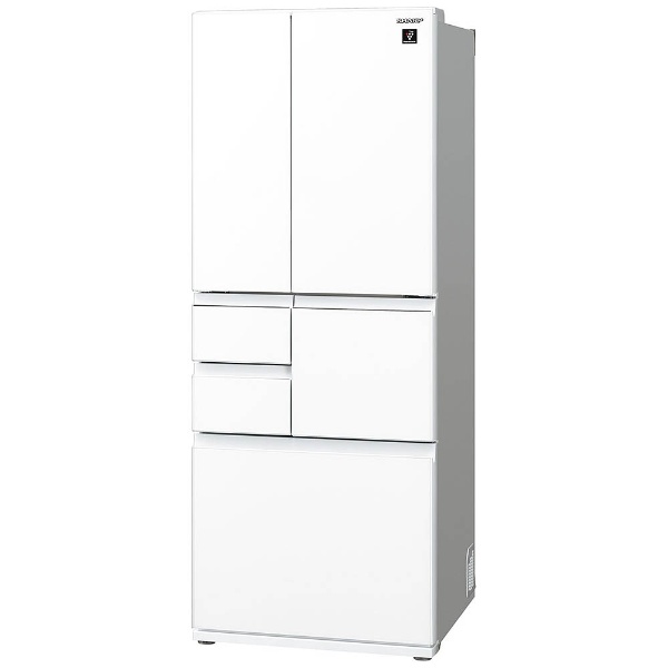 SJ-GT47D-W 冷蔵庫 プラズマクラスター冷蔵庫 ピュアホワイト [6ドア 