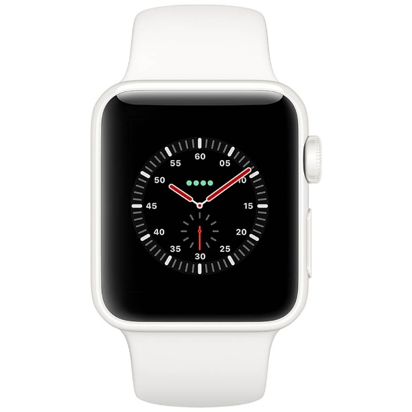 Apple Watch Edition（GPS + Cellularモデル） 38mm ホワイトセラミックケースとソフトホワイト/ペブルスポーツバンド　 MQM32J/A
