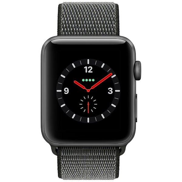 Apple Watch 3 セルラーモデル 42mm スペースグレイアルミケース-