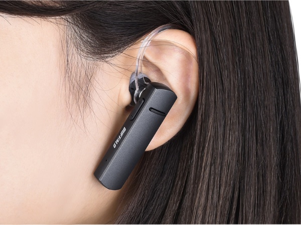 バッファロー BSHSBE500BK Bluetooth 4.1対応ヘッドセット 片耳タイプ ノイズキャンセリング機能搭載 ブラック