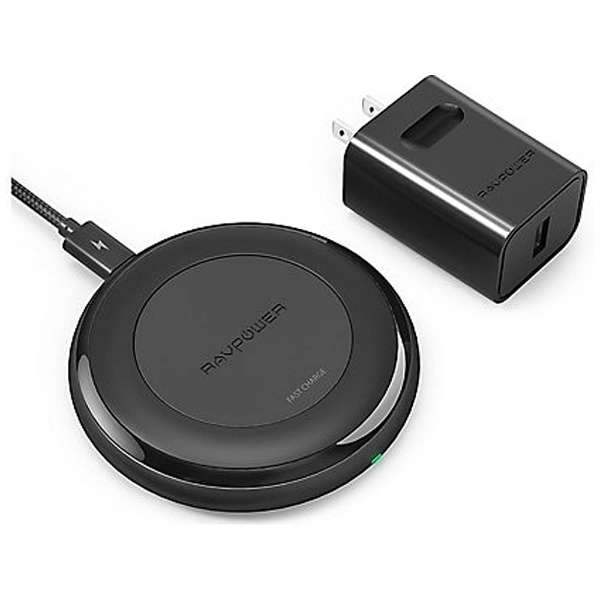 RAVPower Alpha Series Fast Charge Wireless Charging Pad [Qi correspondence] black RP-PC058 [only as for the wireless] RAVPower | Love power mail order | BicCamera.