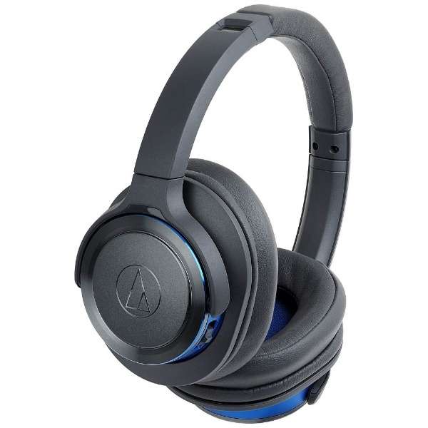 蓝牙头戴式耳机黑铜色蓝色ATH-WS660BT GBL[Bluetooth对应]_1