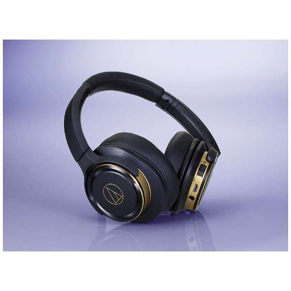 蓝牙头戴式耳机黑色黄金ATHWS660BTBGD[Bluetooth对应]_3