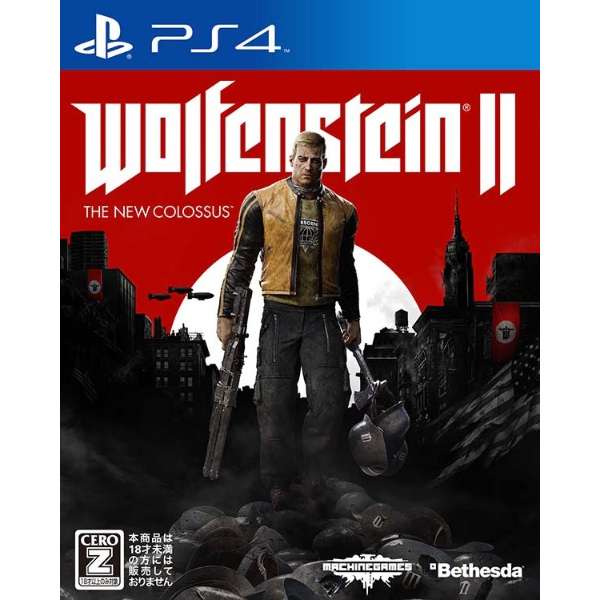 Wolfenstein II： The New Colossus(urufenshutain 2:zanyukorossasu)[PS4游戏软件][，为处分品，出自外装不良的退货、交换不可能]_1