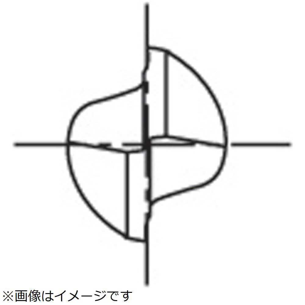 超硬エンドミル　2刃ショート　銅・アルミ合金用　4　8502040 CA-RG-EDS-4