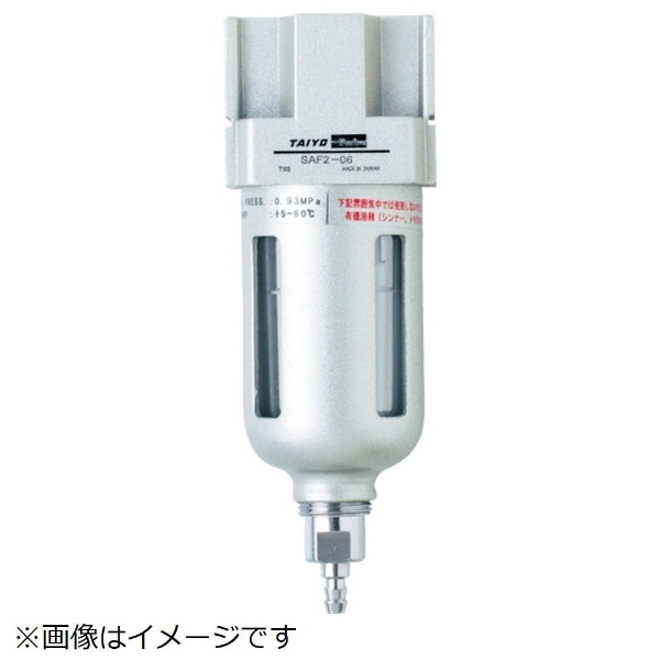 日本精器 高性能エアフィルタ15A1ミクロン(ドレンコック付) NITN215ADLDV - 1