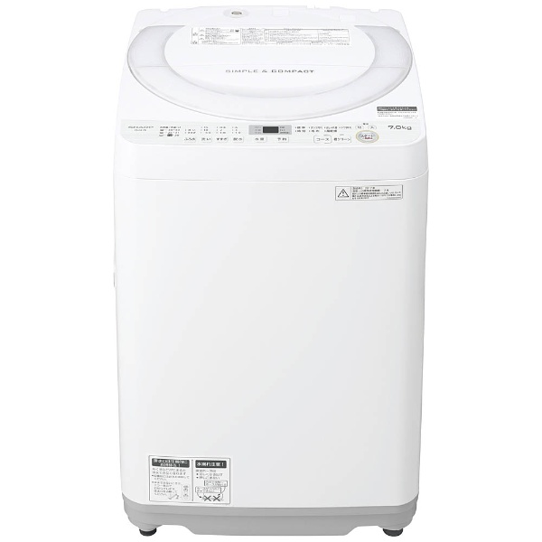 ビックカメラ.com - ES-GE7B-W 全自動洗濯機 ホワイト系 [洗濯7.0kg /乾燥機能無 /上開き] 【お届け地域限定商品】