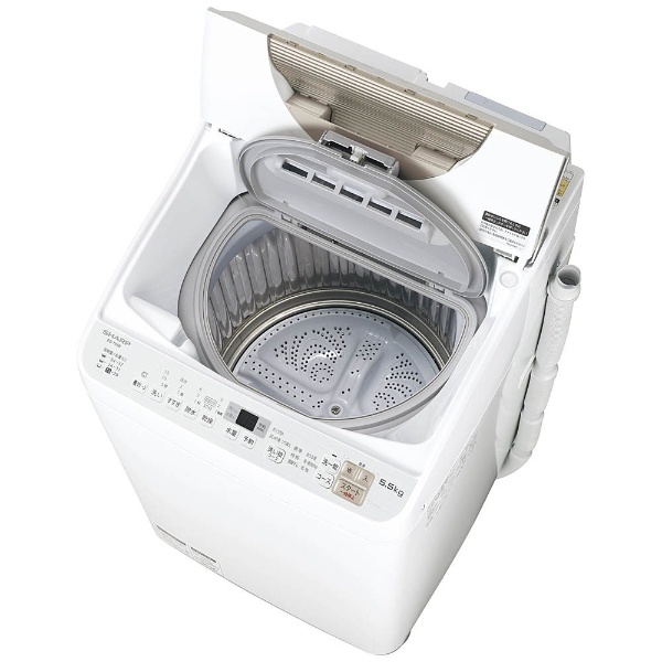 ES-TX5B-N 縦型洗濯乾燥機 ゴールド系 [洗濯5.0kg /乾燥3.5kg /ヒーター乾燥(排気タイプ) /上開き] 【お届け地域限定商品】