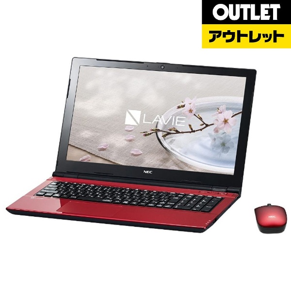 高速SSD レッド 赤色 ノートパソコン 中古良品 15.6型 NEC PC-LS350BS1TR Core i3 4GB