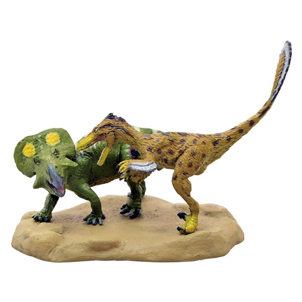 恐竜 ヴェロキラプトル vs プロトケラトプス ミニモデル