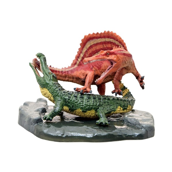  恐竜 スピノサウルス vs サルコスクス ミニモデル