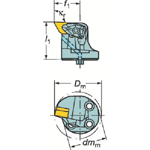 コロターンSL　コロターンRC用カッティングヘッド 570-DDUNR-40-15X