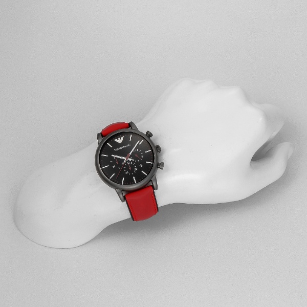 メンズエンポリオ アルマーニ 腕時計  ルイージメンズ ブラック AR1971