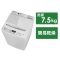 全自动洗衣机白/白HW-G75A[在洗衣7.5kg/简易干燥(送风功能)/上开]