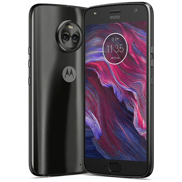 スマートフォン本体【美品】 Motorola Moto X4 4GB 64GB スーパーブラック