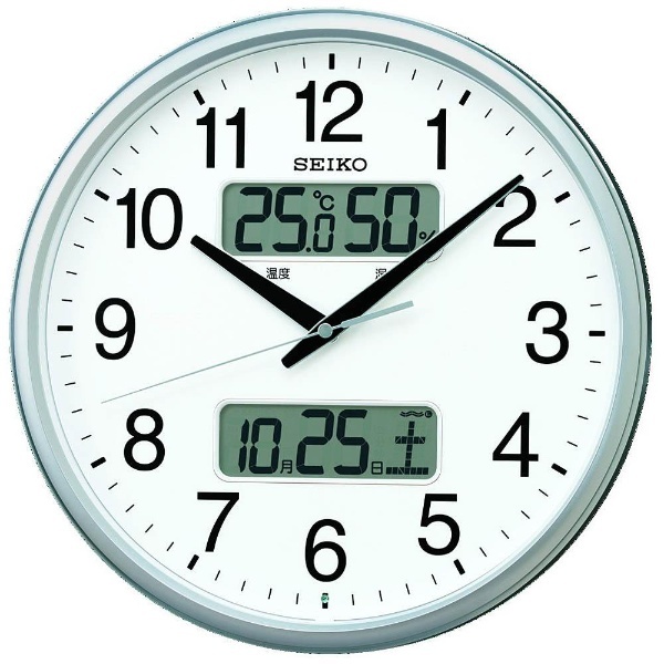 掛け時計 【オフィスタイプ】 銀色メタリック KX230S [電波自動受信