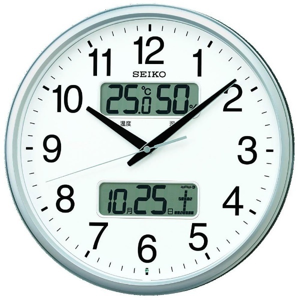 掛け時計 【オフィスタイプ】 銀色メタリック KX235S [電波自動受信機能有] セイコー｜SEIKO 通販