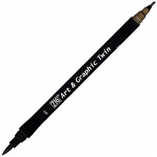 カラー筆ペン ZIG アート グラフィック 世界の人気ブランド ツイン ディープブラウン TUT-80-077 大人気